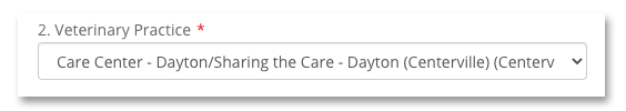 Sharing the Care - Donation Screenshot