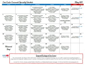 Specialty Calendar - Cincinnati_May