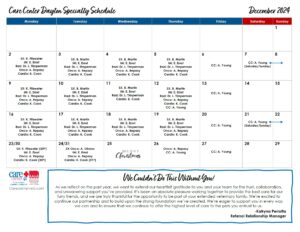 Specialty Calendar - Dayton_December