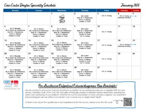 Specialty Calendar - Dayton_January