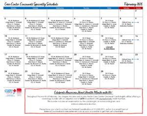 Specialty Calendar - Cincinnati_February